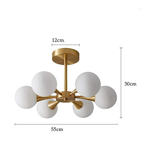 LED-Hängeleuchte Weißglas Modernes Design – Lana