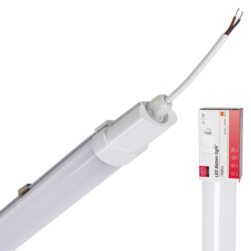 LED Feuchtraumleuchte Unterbauleuchte 18W 1900 Lumen 4000K neutralweiß IP65 120cm - 1-Pack (1) - LED's Light