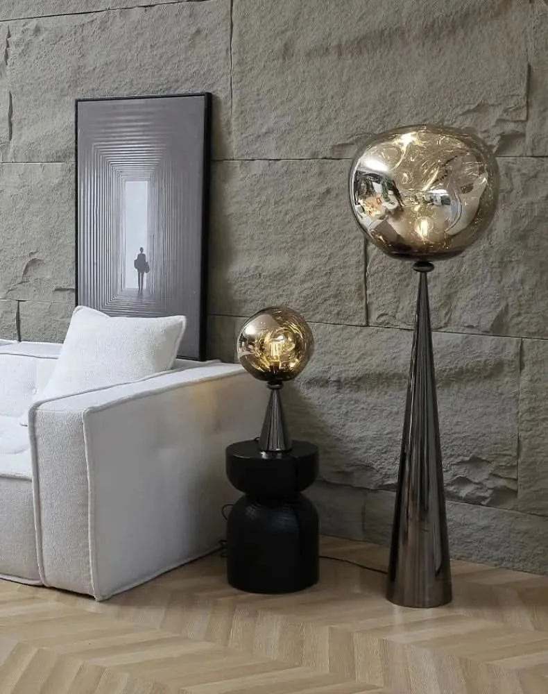 Dekorative Stehlampe Lava-Kugel Moderner Stil Entspannung – Lava