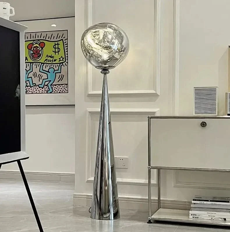 Dekorative Stehlampe Lava-Kugel Moderner Stil Entspannung – Lava