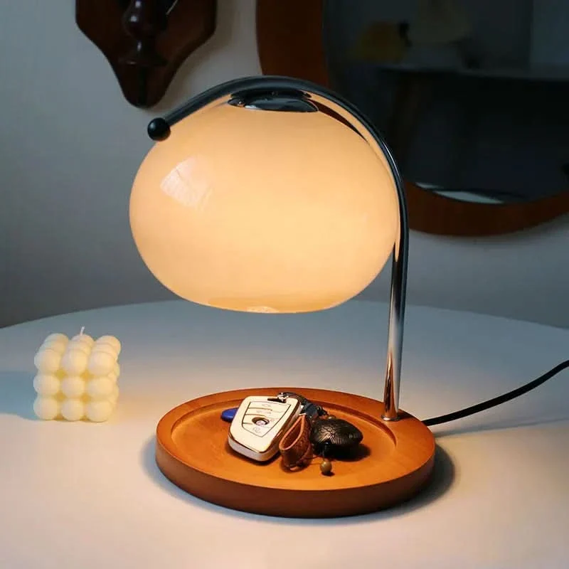 Retro-Lampe Rauchglas Zeitloses Design Sanfte Atmosphäre – Lumea