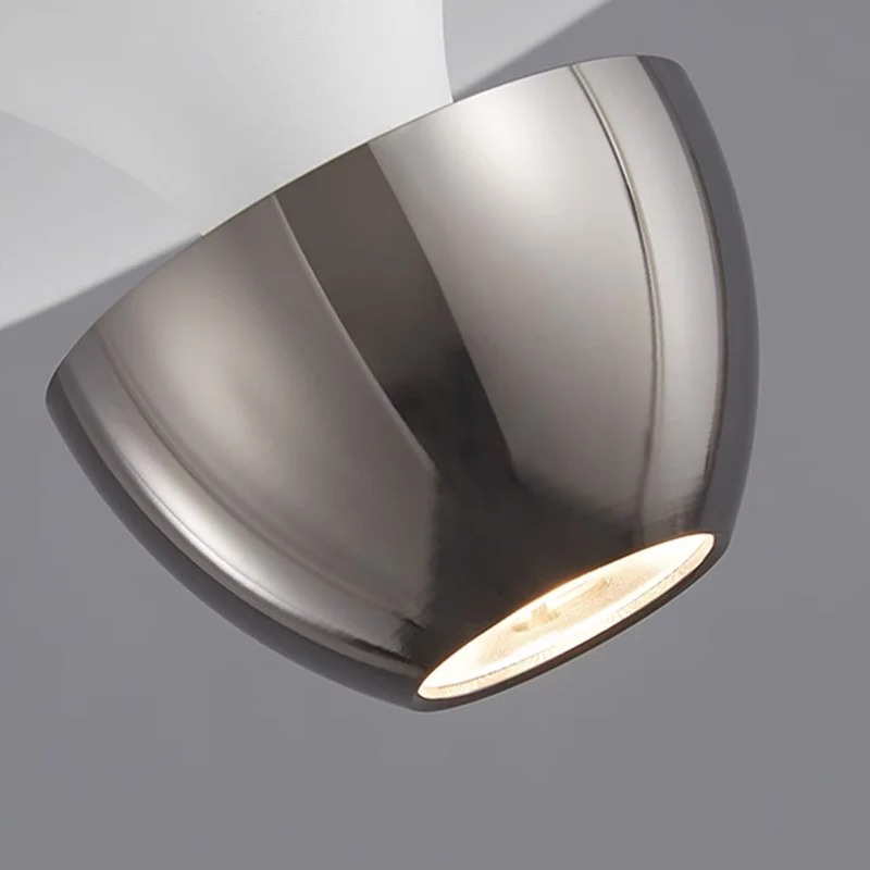 Pendant Light Small UFO Modern with Integrated LED, Black/Gold