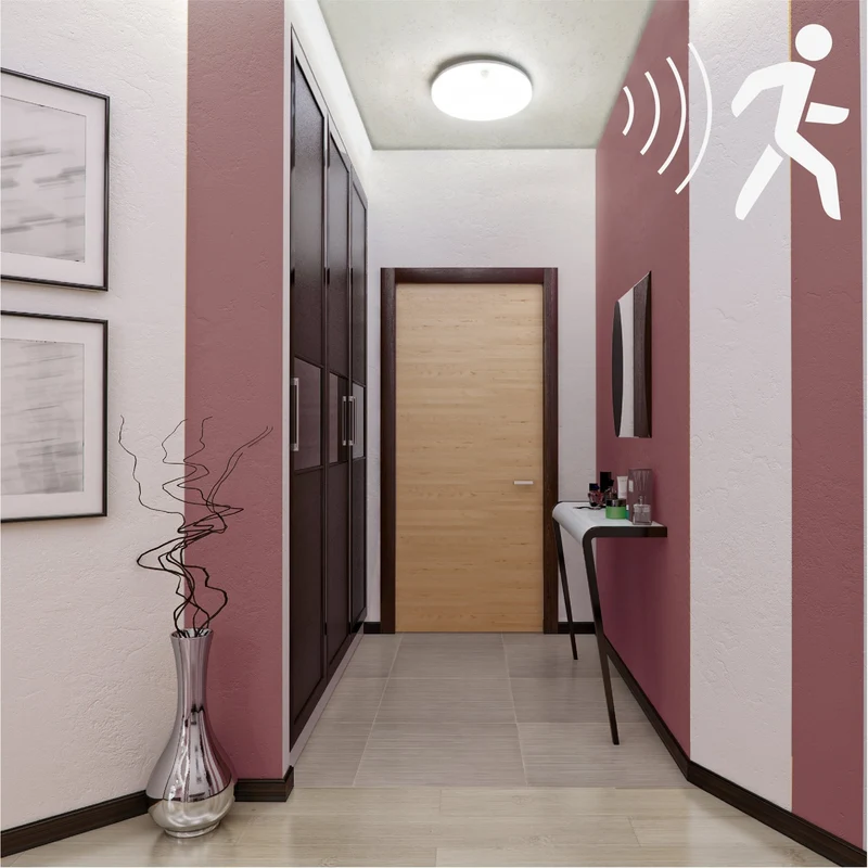 LED Deckenleuchte mit Sensor 16W 2880lm 3000/4000/6000K IP54 Weiß - LED's Light