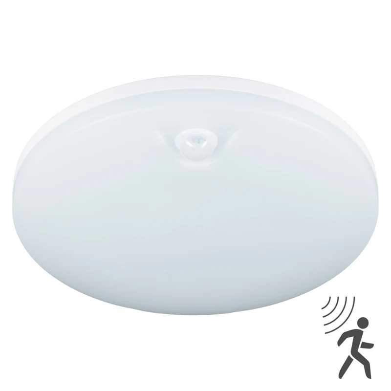 LED Deckenleuchte mit Sensor 8W 1440lm 3000/4000/6000K IP54 Weiß - LED's Light Pro