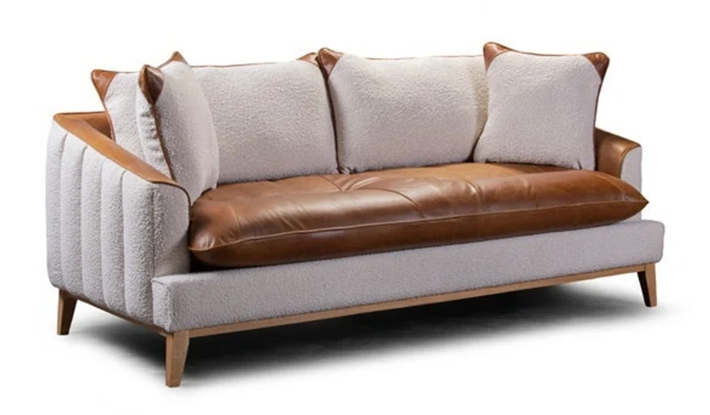 Casa Padrino Luxus Chesterfield 2er Sofa Fuerta 180 x 85 x H. 95 cm - Elegantes Wohnzimmer 2er Sofa mit Echtleder - Chesterfield Wohnzimmer Möbel