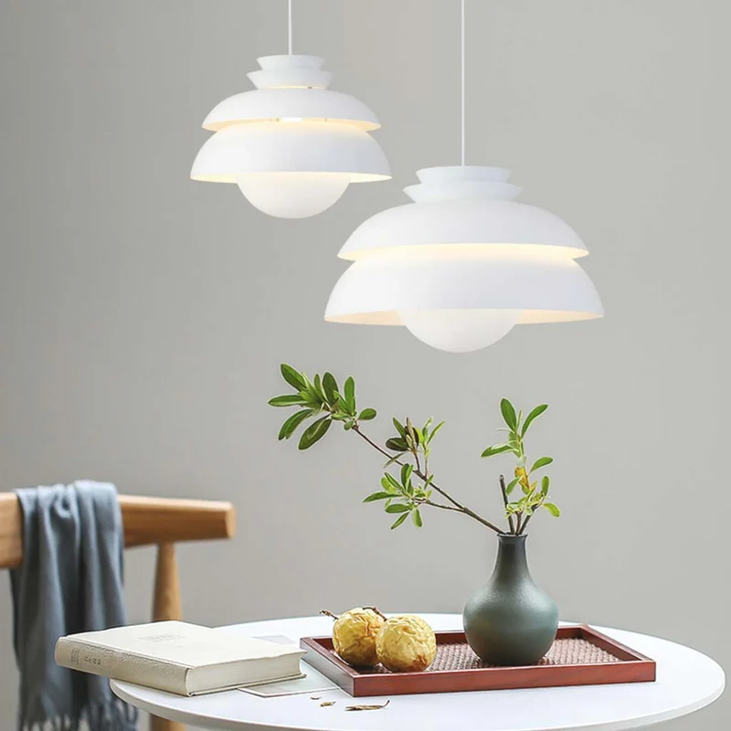 Pendant Light Nordic Minimalist with White Shade