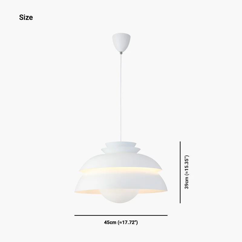 Pendant Light Nordic Minimalist with White Shade