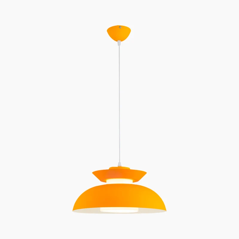 Pendant Hanging Light Macaron Aluminum String UFO Bowl Nordic, 5 Colors