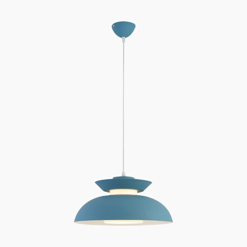 Pendant Hanging Light Macaron Aluminum String UFO Bowl Nordic, 5 Colors