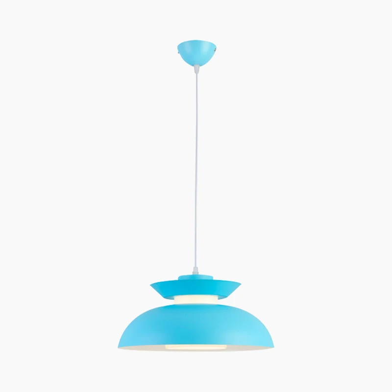 Pendant Hanging Light Macaron Aluminum String UFO Bowl Nordic, 5 Colors