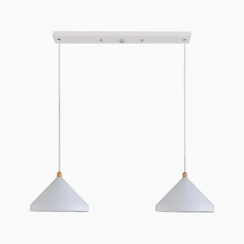 Pendant Light Cone String Modern for Dining Room/Restaurant, Black/White
