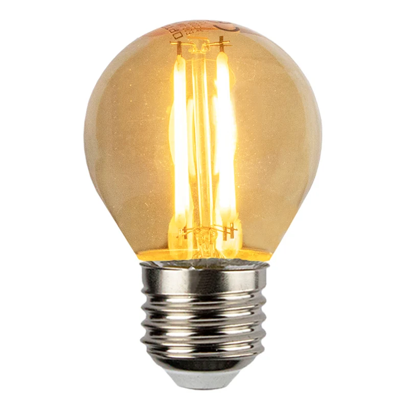 LED-Filament-Bernsteinlampe 4W G45 E27 Dimmbar - 2500K | Warmweiß