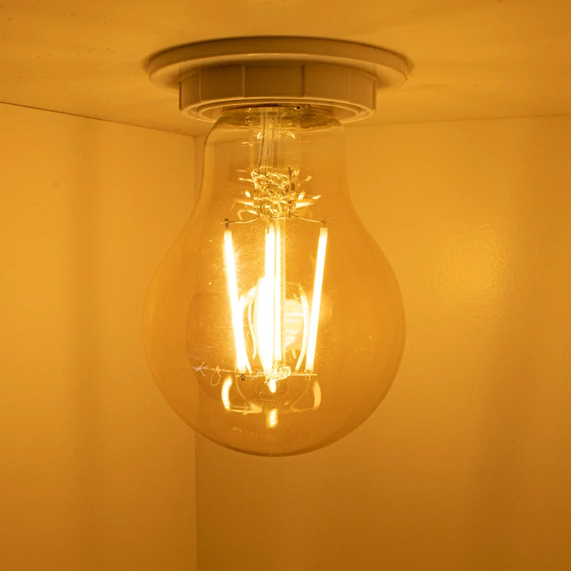 LED-Filament-Bernsteinlampe 8W A60 E27 Dimmbar - 2500K | Warmweiß
