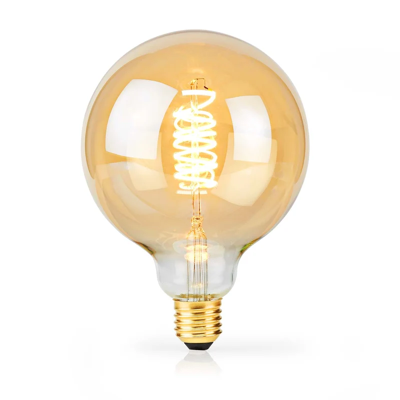 LED-Filament-Globe-Lampe | dimmbar | 3,8W G125 E27 – 2100K – Extra warmes Weiß