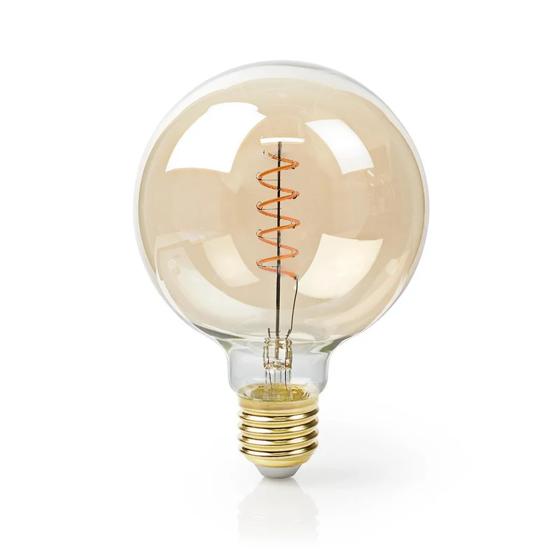 LED-Filament-Globe-Lampe | dimmbar | 3,8W G125 E27 – 2100K – Extra warmes Weiß