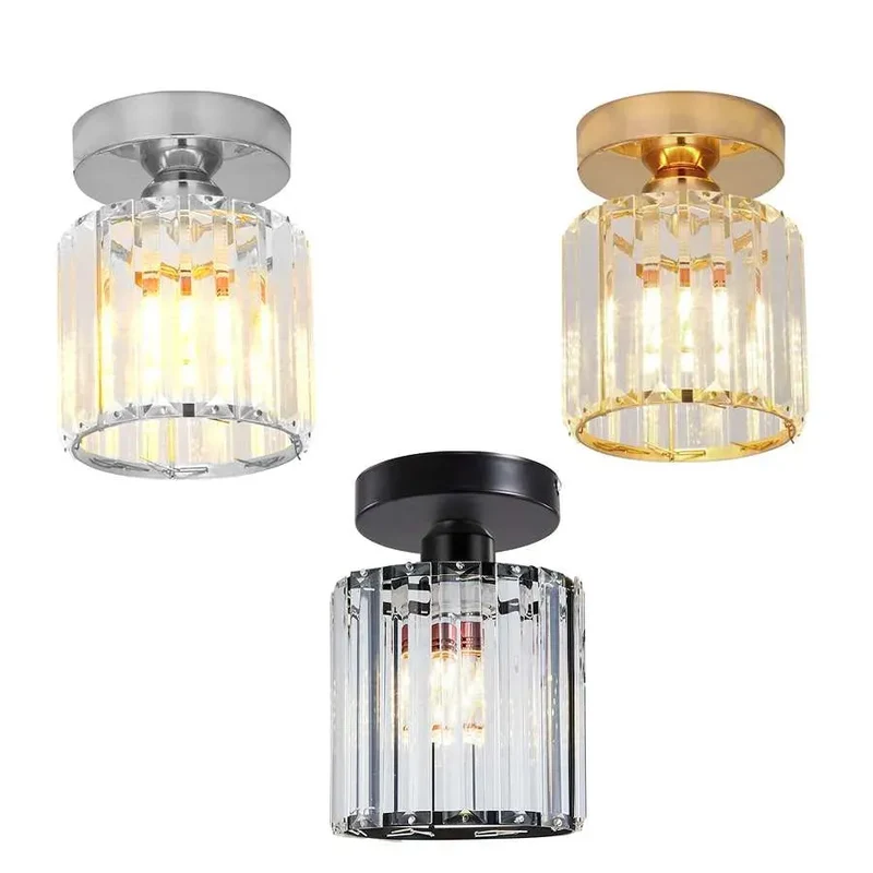Kristall Deckenleuchte Glas E27 Luxus Glamour Design ~3292