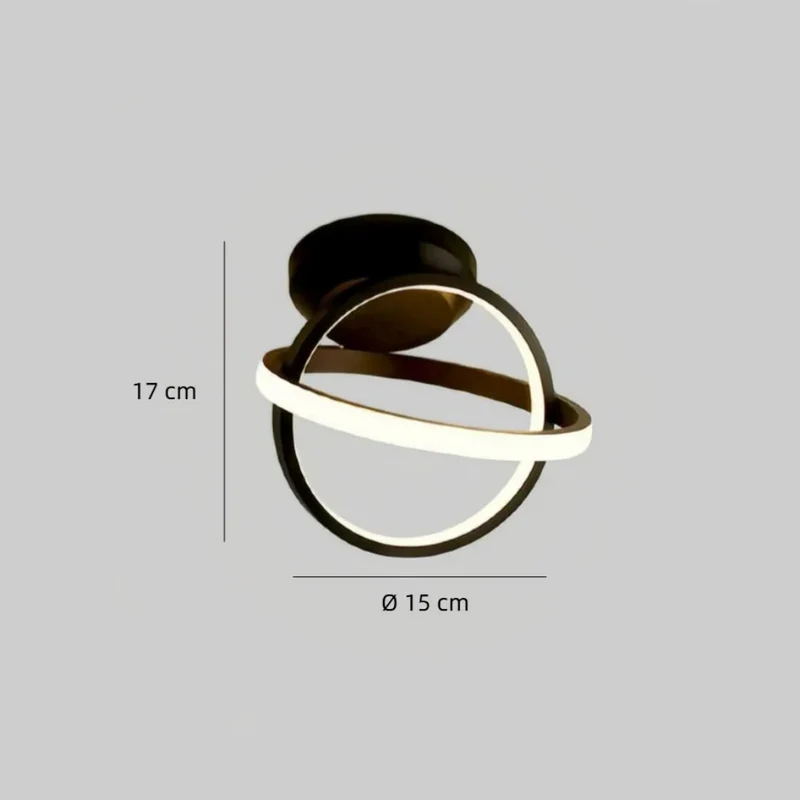 Moderne Deckenleuchte im Ringdesign für den Flur