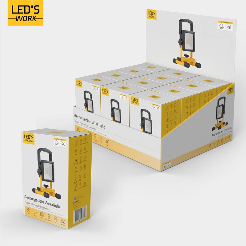 LED Wiederaufladbare Arbeitsleuchte 1200lm 6500K kaltweiß IP54 - LED's Work
