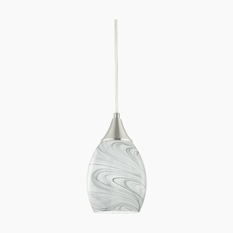Pendant Light Minimalist Art Glass Marble for Dining Room/Kitchen