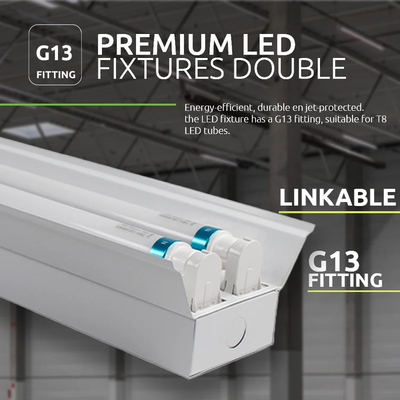 LED-Leuchtstofflampe 120 cm (doppelt) mit Reflektor