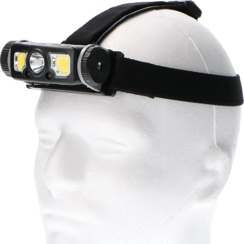 Professionelle batteriebetriebene LED-Stirnlampe mit Zoomfunktion – Wiederaufladbar – IP44 – Dimmbar – 250 lm