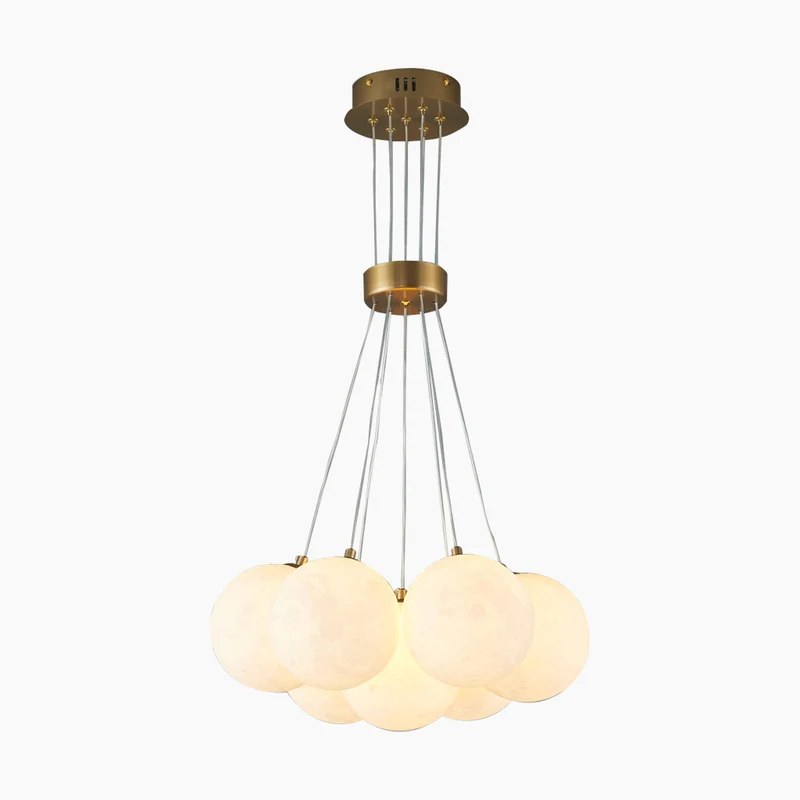 Bubble Chandelier Lighting Modern 3D Printed Balloon Globe Moon