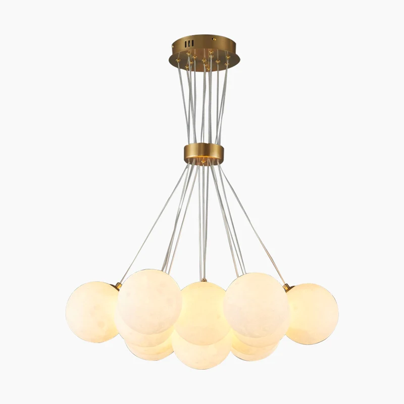 Bubble Chandelier Lighting Modern 3D Printed Balloon Globe Moon