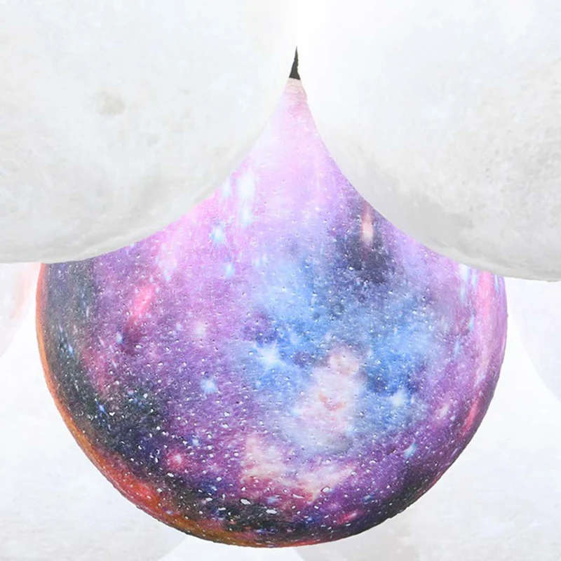 Bubble Chandelier Lighting Modern 3D Printed Balloon Globe Moon