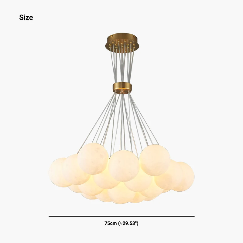Bubble Chandelier Lighting Modern 3D Printed Balloon Globe Moon