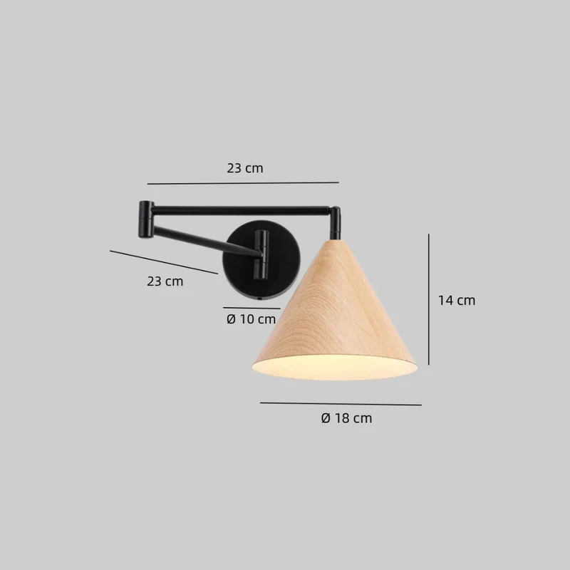 Wandleuchte mit schwenkbarem Arm Modern für Arbeitszimmer