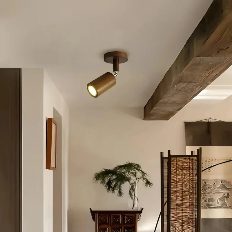 Deckenstrahler mit Holz im skandinavischen Stil für Flur