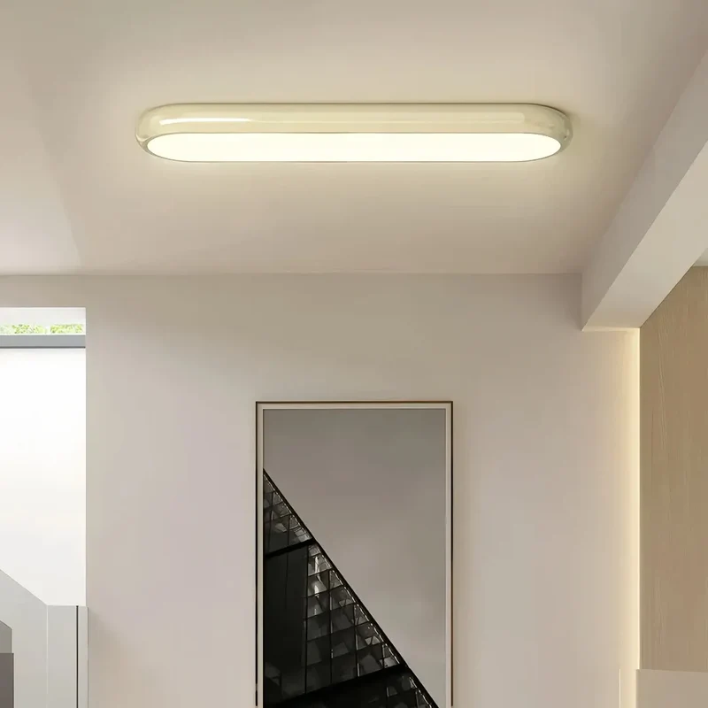 Ovale LED-Deckenleuchte modern für Flur und Eingangsbereich