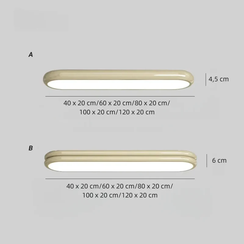 Ovale LED-Deckenleuchte modern für Flur und Eingangsbereich