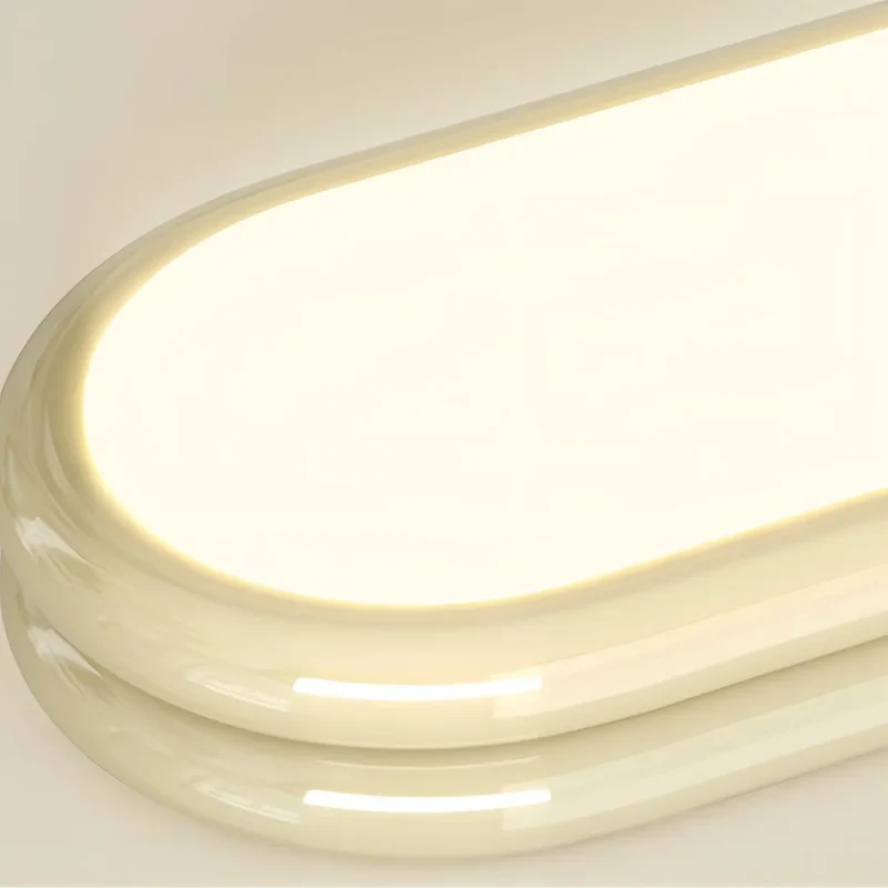 Ovale LED-Deckenleuchte modern für Flur und Eingangsbereich