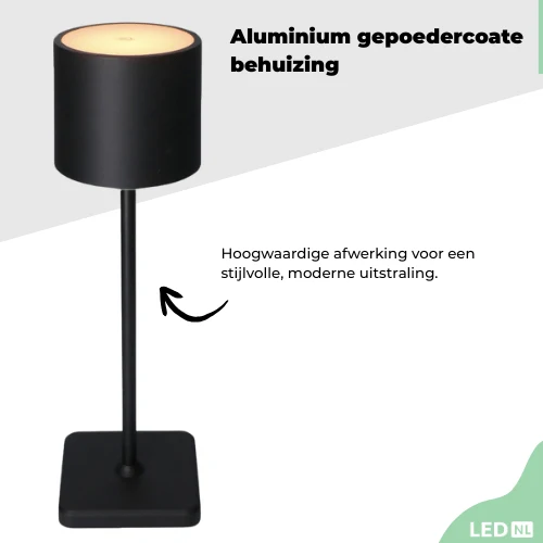 Akku LED-Tischleuchte weiß dimmbar IP54 warm-neutral-kaltweiß Ladeschale - LED's Light