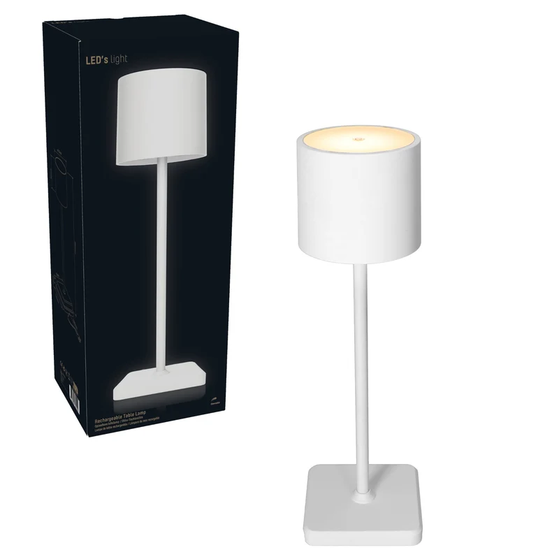 Akku LED-Tischleuchte weiß dimmbar IP54 warm-neutral-kaltweiß Ladeschale - LED's Light