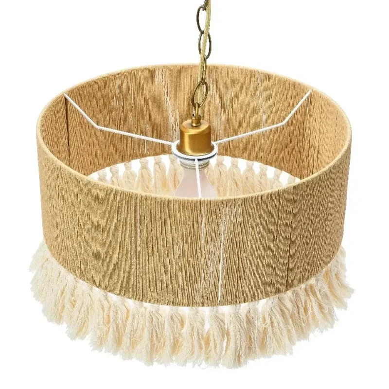 Boho Pendelleuchte aus Seil für Esszimmer