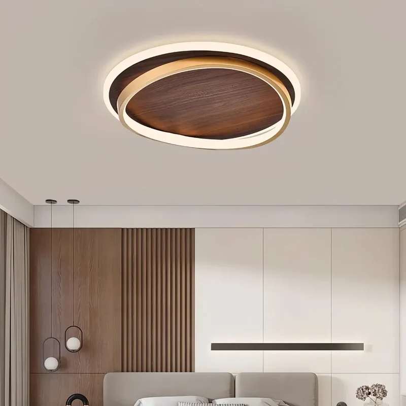 Skandinavische runde Deckenleuchte für Schlafzimmer dimmbar