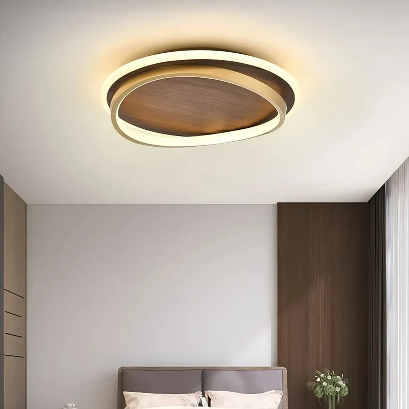 Skandinavische runde Deckenleuchte für Schlafzimmer dimmbar