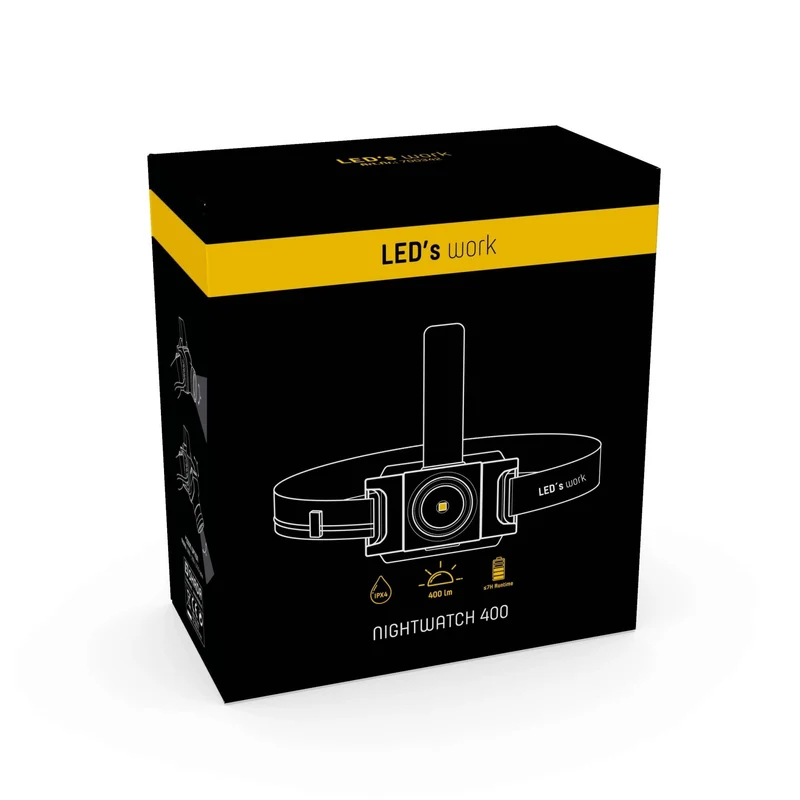 LED-Arbeitsscheinwerfer mit Batterien - Mit Zoomfunktion - Dimmbar - IP44 wasserdicht - 400 Lumen