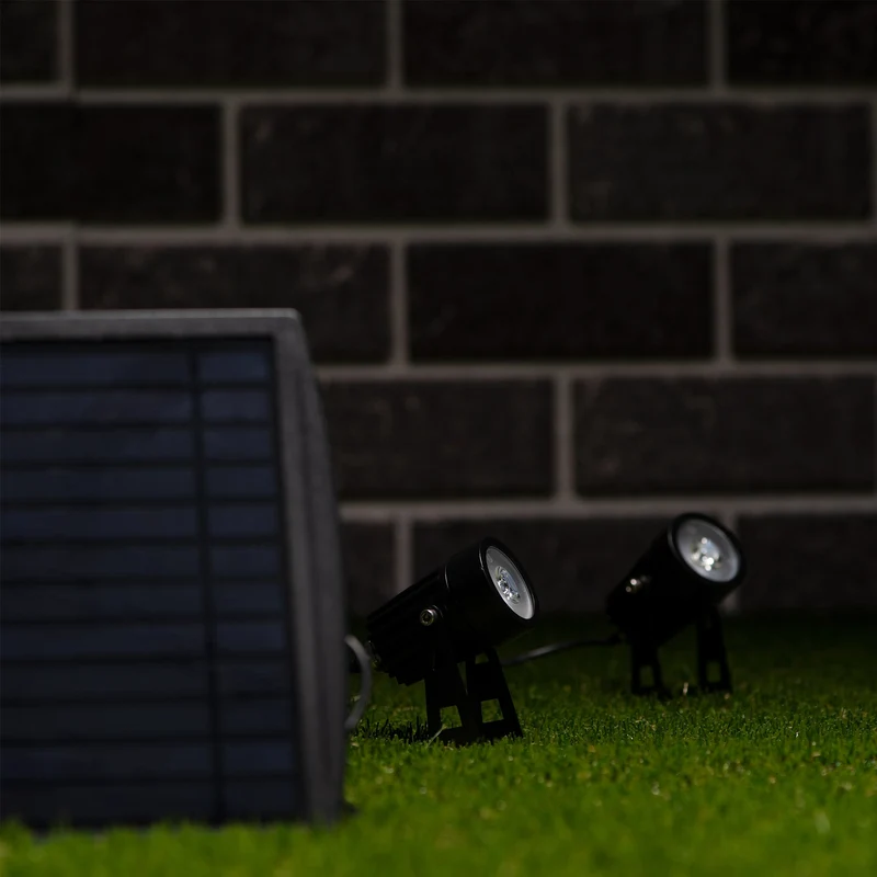 LED's Light Solar LED Gartenlampe mit Solarpanel und Erdspieß - Automatisches An- und Ausschalten - Mit Sensor - IP65 wasserdicht