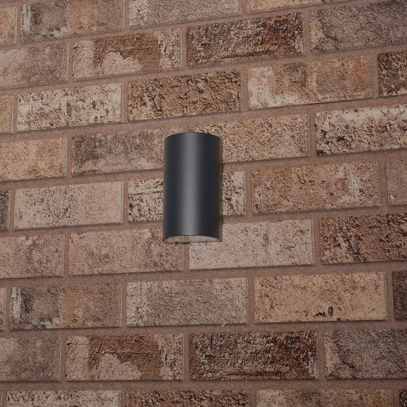 Außen-Wandleuchte grau 2x GU10 IP54 für LED und Halogen bis 35W - LED's Light