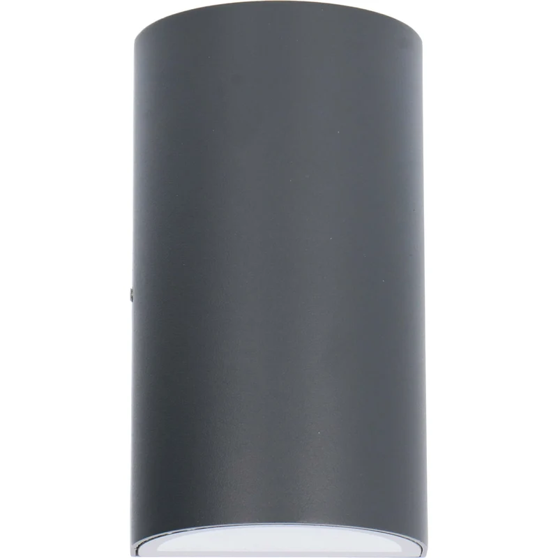 Außen-Wandleuchte grau 2x GU10 IP54 für LED und Halogen bis 35W - LED's Light