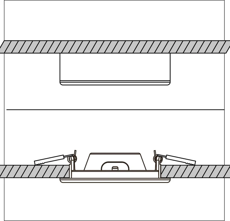 LED-Strahler 10cm dimmbar 6W CCT warm-neutral-kaltweiß Unterputz Aufputz - LED's Light