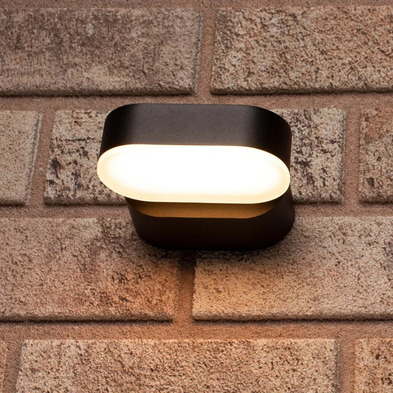 LED-Außenwandleuchte schwarz 1-flammig 7,5 Watt drehbar 340° - LED's Light