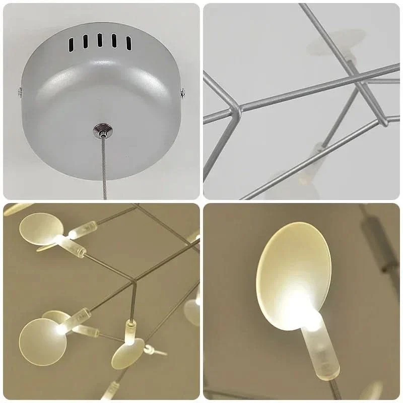 Hängeleuchte mit nordischem Design und Zweig-Motiv – Skulpturales Licht – Firefly