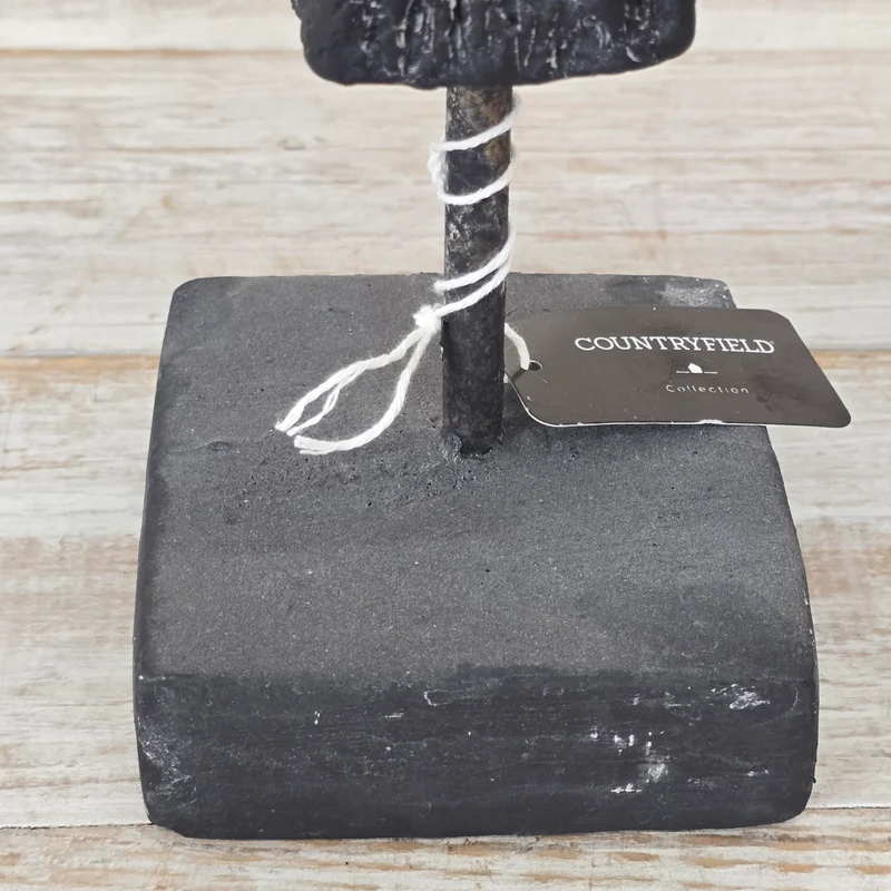 Countryfield Skulptur Moroa 30cm Schwarz Anthrazit Deko