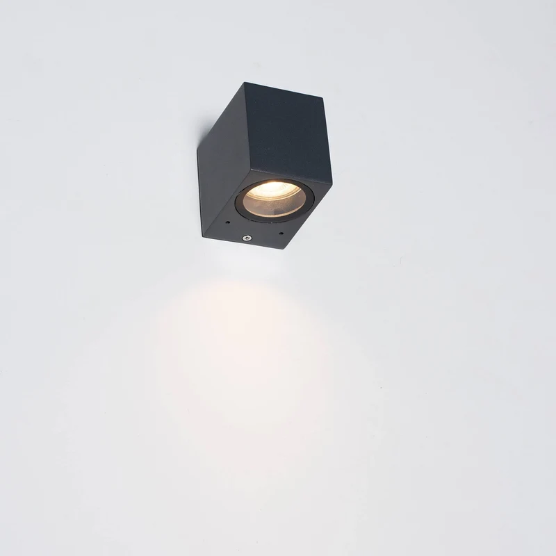 LED Wandleuchte GU10 max. 35W IP44 Anthrazit - LED's Light