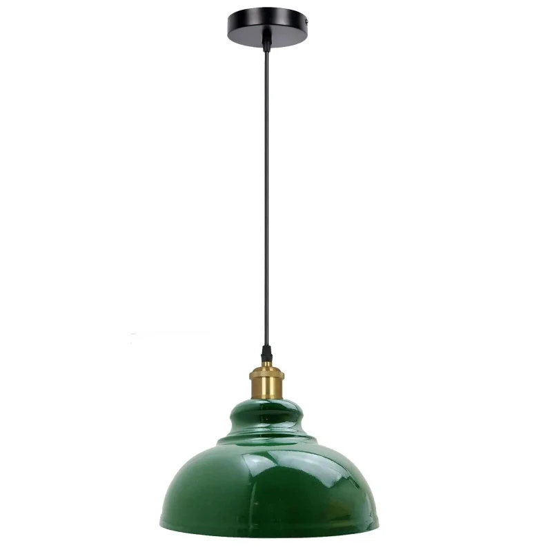Farbige Industrie Pendelleuchte Ø29cm Retro Hängelampe ~3276