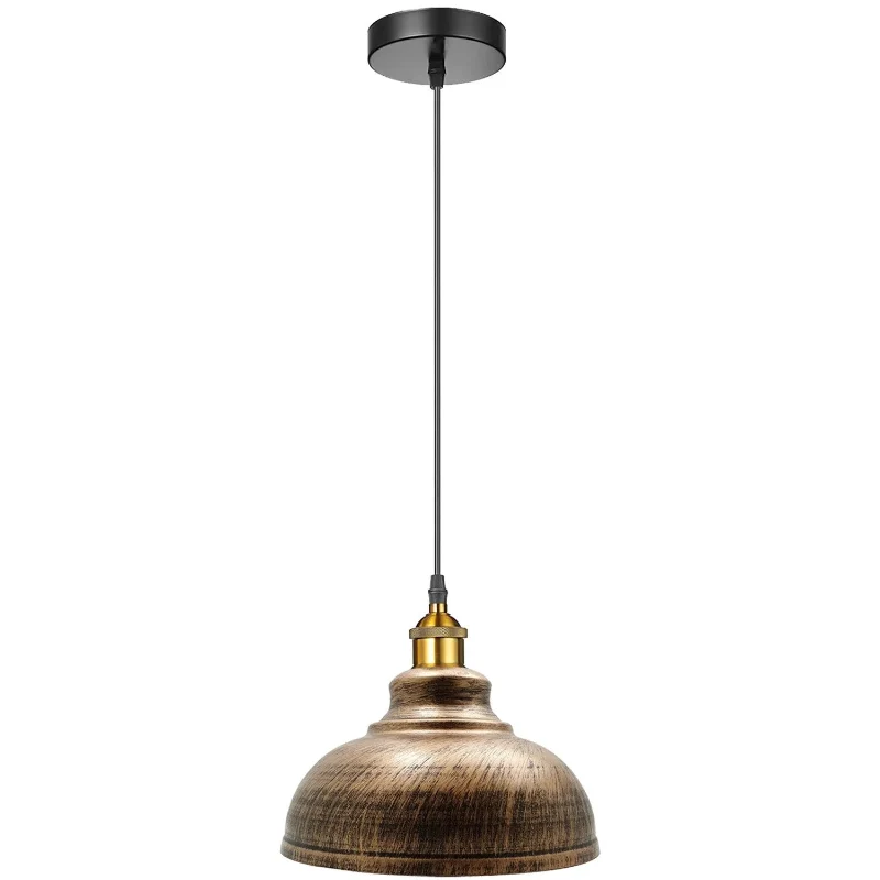 Farbige Industrie Pendelleuchte Ø29cm Retro Hängelampe ~3276